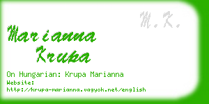 marianna krupa business card